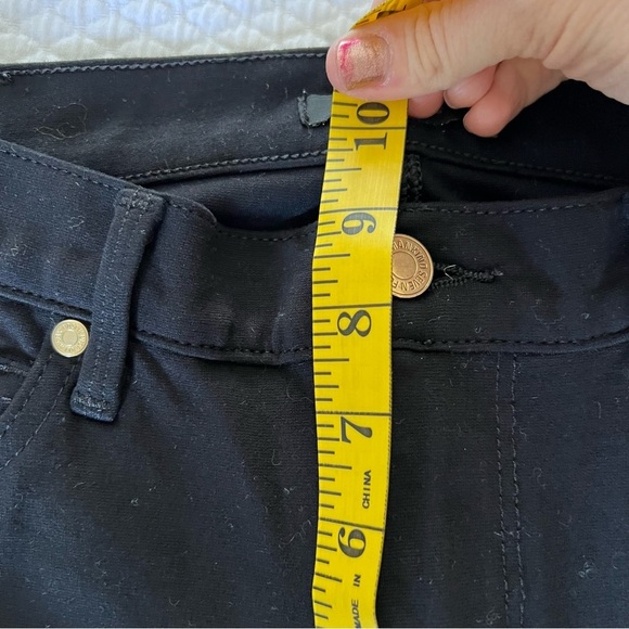 7 For All Mankind High Waisted Skinny Black Double Knit • 26 - Picture 8 of 9